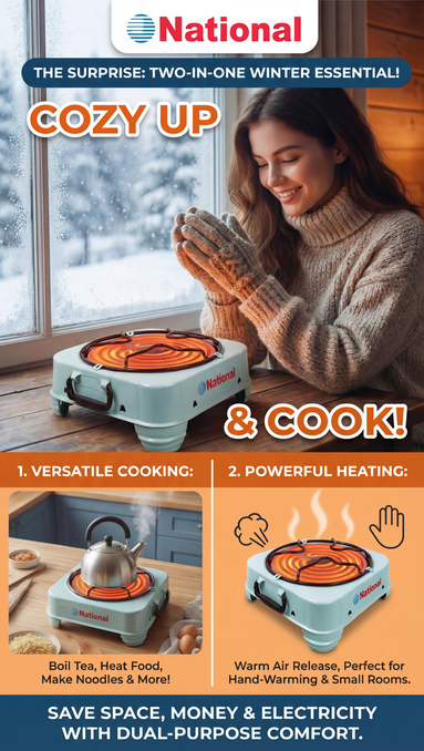 Electric Chula (Hot Plate)  8 Inch | 2000W Cooking Heater